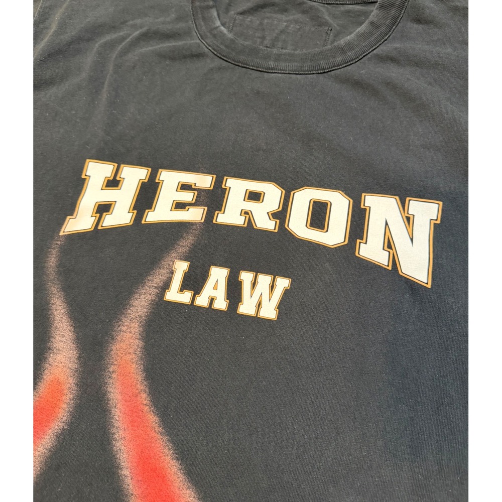 Heron Preston Law Flames T-Shirt Size XXL - Picture 3 of 6